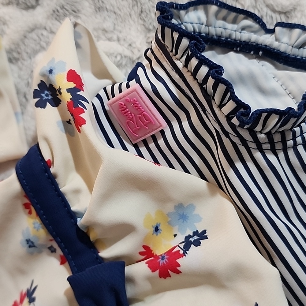Two Ruffle Butts Infant Swimsuits 3-6 months - Picture 6 of 9